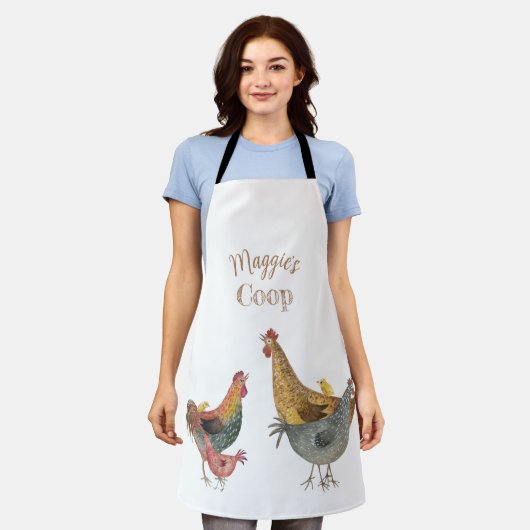 Chicken Coop Apron Schort (Gedragen)