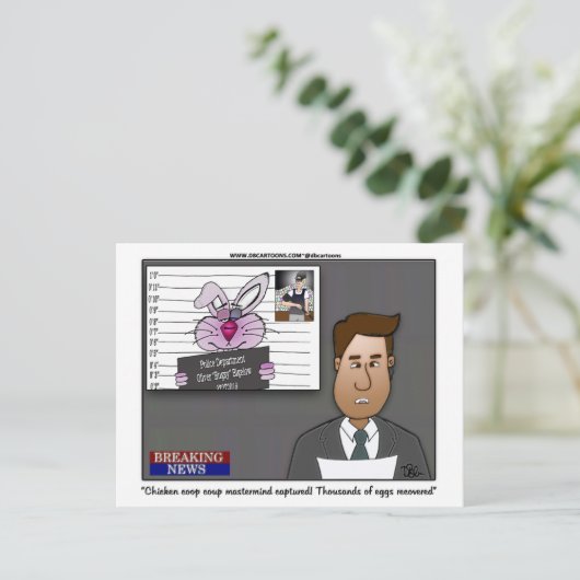 Chicken Coop Coup Masterbrein Briefkaart (Staand voorkant)