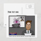 Chicken Coop Coup Masterbrein Briefkaart (Voorkant / Achterkant)