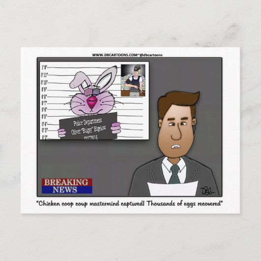 Chicken Coop Coup Masterbrein Briefkaart (Voorkant)