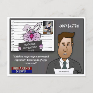 Chicken Coop Coup Masterbrein Feestdagenkaart