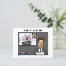 Chicken Coop Coup Paasfeest Briefkaart