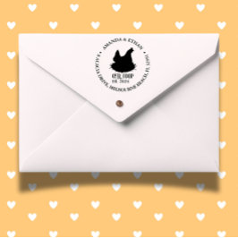 Chicken Coop Farmer Thema Zelfinktende Stempel
