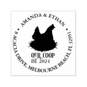 Chicken Coop Farmer Thema Zelfinktende Stempel (Design)