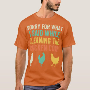 Chicken Coop Grappige Achtertuin Kip Lover Boer R T-shirt