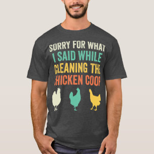 Chicken Coop Grappige Achtertuin Kip Lover Boer R T-shirt