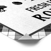 Chicken Coop Hen Black Buffalo Check Plays Land Poster (Hoek)