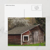 Chicken Coop in Spring Briefkaart (Voorkant / Achterkant)