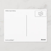 Chicken Coop in Spring Briefkaart (Achterkant)