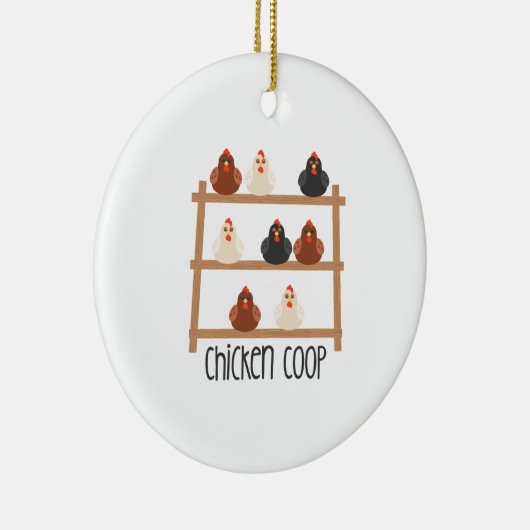 Chicken Coop Keramisch Ornament (Rechts)