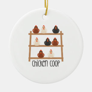 Chicken Coop Keramisch Ornament