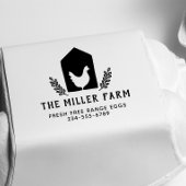 Chicken Coop Logo Custom Family Boerderij Egg Rubberstempel