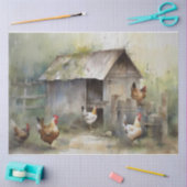 Chicken coop Tissue Paper Tissuepapier (Craft)