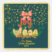 Chicken country Christmas sticker (Voorkant)