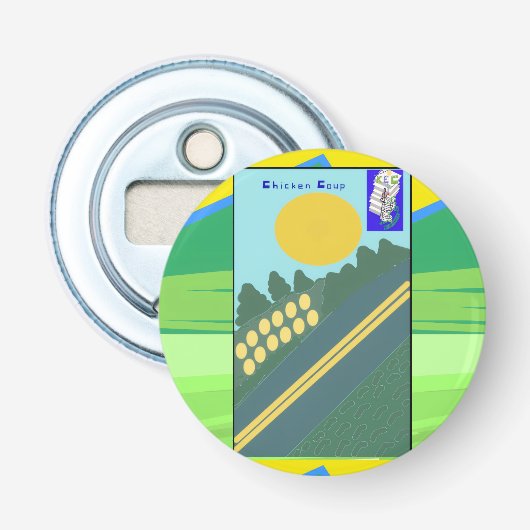 Chicken Coup  Button Flesopener (Voorkant)