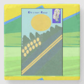 Chicken Coup  Stenen Onderzetter (Voorkant)