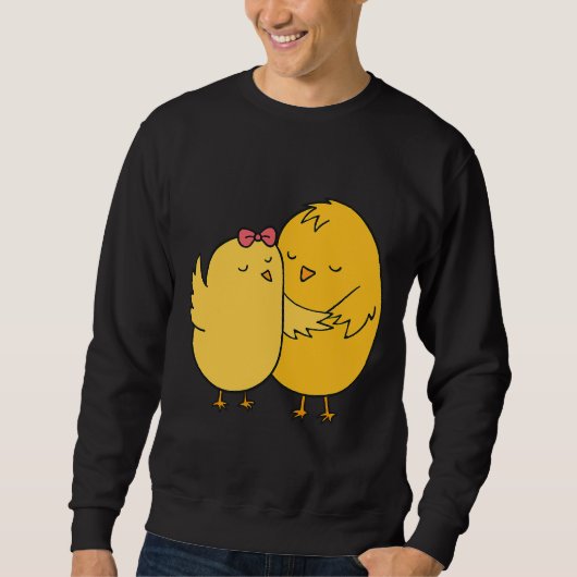 Chicken Couples Wedding Anniversary Trui (Voorkant)