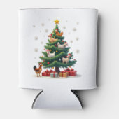 Chicken Cow Goat Horse Farm Animal Farmer Christma Blikjeskoeler (Voorkant)