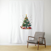 Chicken Cow Goat Horse Farm Animal Farmer Christma Wandkleed (In situ)