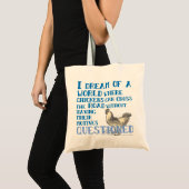 Chicken Cross Road Tote Bag (Voorkant (product))