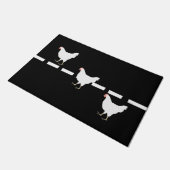 Chicken Crossing Doormat Deurmat (Schuin)