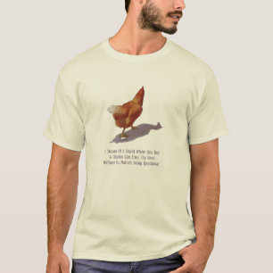 Chicken Crossing Road: Grappig Gezegde: Humor T-shirt