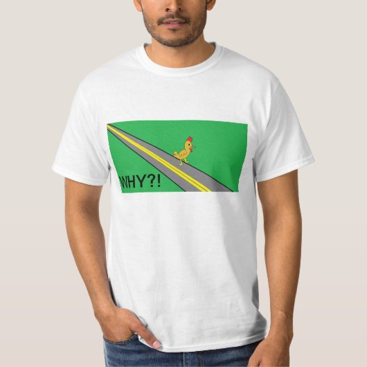 Chicken Crossing Road T-shirt (Voorkant)