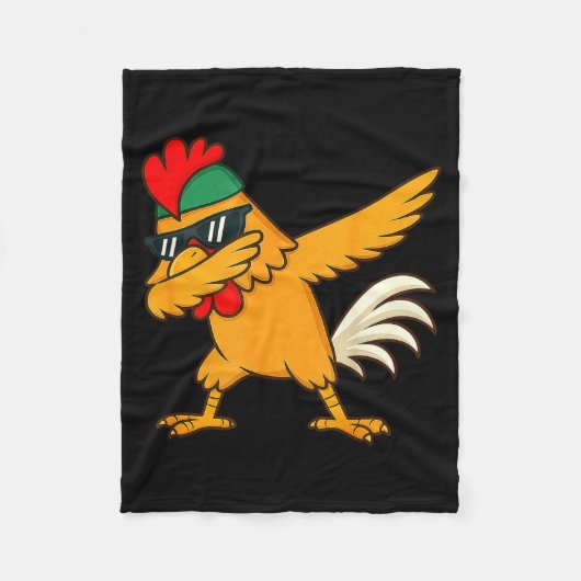 Chicken Dab Meme Animal Dance Funny For Men Women  Fleece Deken (Voorkant)