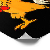 Chicken Dab Meme Animal Dance Funny For Men Women Poster (Hoek)