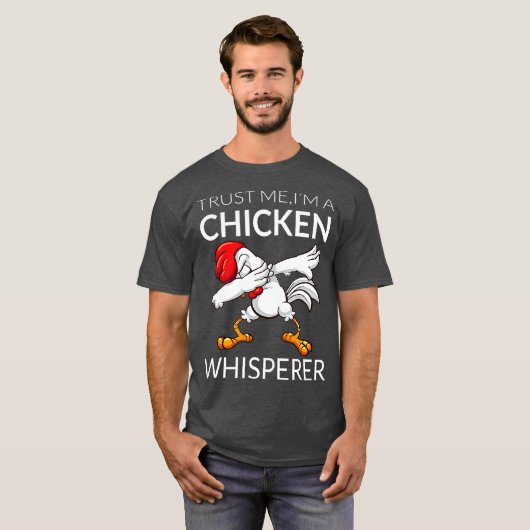 Chicken Dabbing Chicken Whisperer Funny Cute T-shirt (Voorkant volledig)