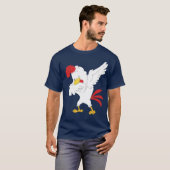 Chicken Dabbing Farmer Dab Dance Farming Egg T-shirt (Voorkant volledig)