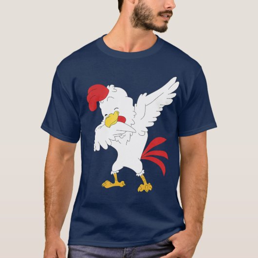 Chicken Dabbing Farmer Dab Dance Farming Egg T-shirt (Voorkant)