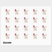 Chicken Dabbing Farmer Dab Dance Vierkante Sticker (Vel)