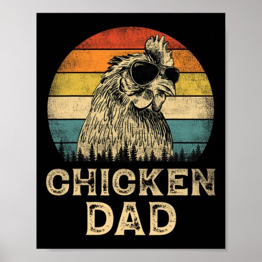 Chicken Dad Chicken Lovers Papa Father#39 Poster (Voorkant)