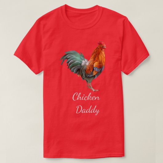 Chicken Dad Funny Chicken Farmer Chicken Dad Roo T-shirt (Design voorkant)