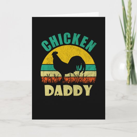 Chicken Dad Funny Poultry Farming Chicken Lover Kaart (Voorkant)