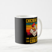 Chicken Dad Like A Regular Dad Farmer Farming Koffiemok (Voorkant rechts)