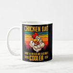 Chicken Dad Like A Regular Dad Farmer Farming Koffiemok<br><div class="desc">Chicken Dad Like A Regular Dad Farmer Farming Father Day Gift. Perfect gift for your dad,  mom,  papa,  men,  women,  friend and Famy members on Thanksgiving Day,  Christmas Day,  Mothers Day,  Fathers Day,  4th of July,  1776 Independent day,  Veterans Day,  Halloween Day,  Patrick's Day</div>