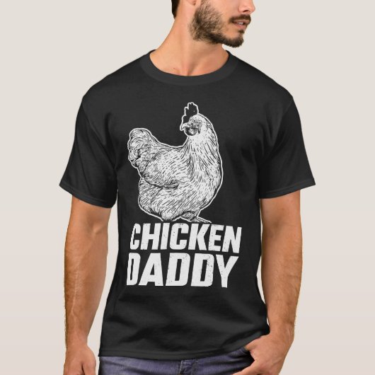 Chicken Dad Obtuse Chicken Egg T-shirt (Voorkant)
