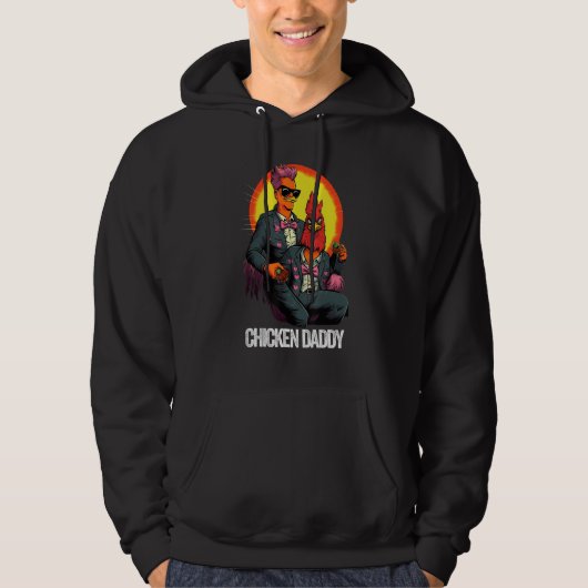 Chicken Daddy Chicken Father Farmer Poultry Father Hoodie (Voorkant)