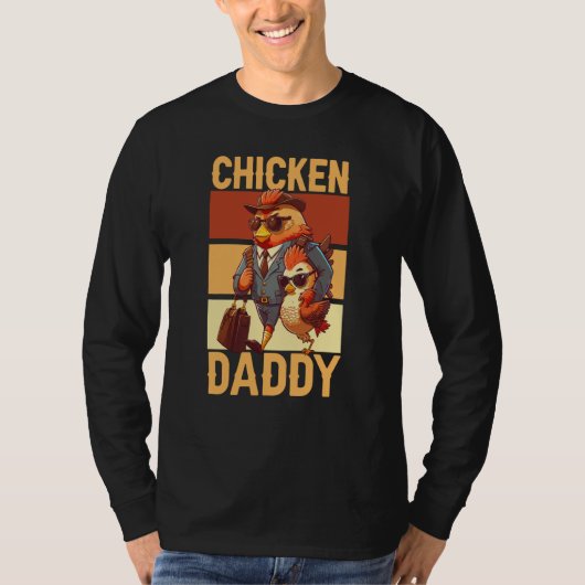 Chicken Daddy Farmer Chicken Whisper Farm Animal P T-shirt (Voorkant)