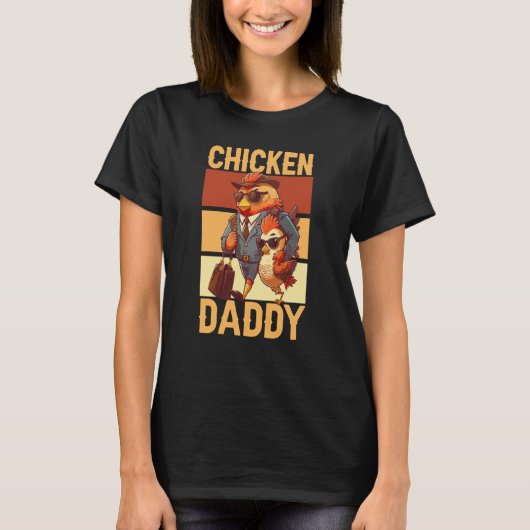 Chicken Daddy Farmer Chicken Whisper Farm Animal P T-shirt (Voorkant)