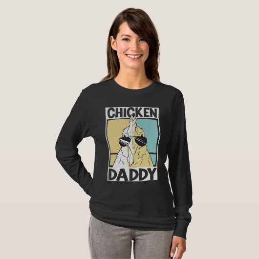 Chicken Daddy farmer farming chickens  1 T-shirt (Voorkant volledig)