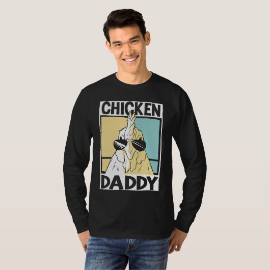 Chicken Daddy farmer farming chickens  1 T-shirt (Voorkant volledig)