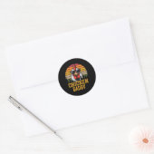 Chicken Daddy  Grappig Boer Kippen Vader Ronde Sticker (Envelop)