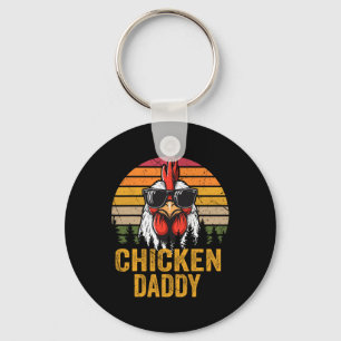 Chicken Daddy Grappig Boer Kippen Vader Sleutelhanger