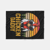 Chicken Daddy Haan Voor Pap Boer Vader Fleece Deken (Voorkant (Horizontaal))