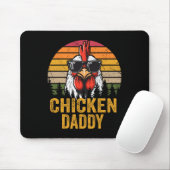 Chicken Daddy  Haan Voor Pap Boer Vader Muismat (Met muis)