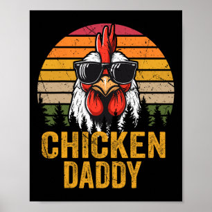Chicken Daddy Haan Voor Pap Boer Vader Poster