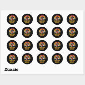 Chicken Daddy Haan Voor Pap Boer Vader Ronde Sticker (Vel)